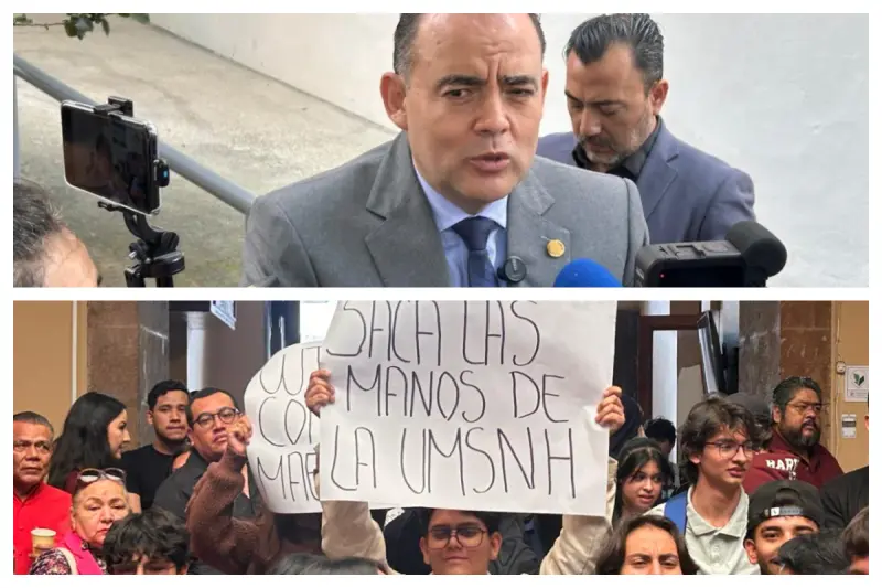 Niega Baltazar Gaona trato diferencial ante manifestantes contra Rectora