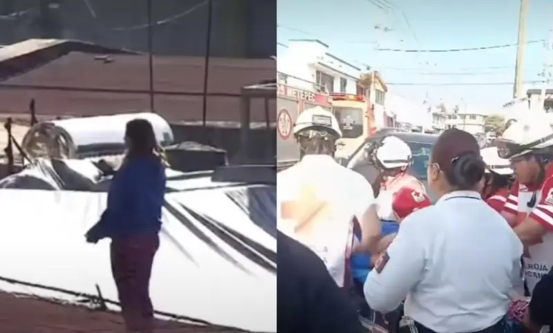 Salvan elementos de Metepec a mujer que atentó contra su vida
