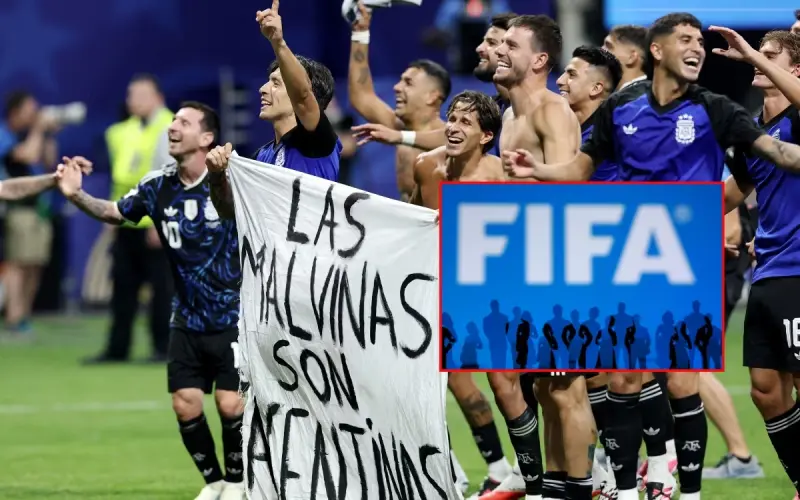FIFA multa a Argentina con 321 mil dólares tras lienzo sobre Malvinas y suspende 10 partidos a Leandro Paredes