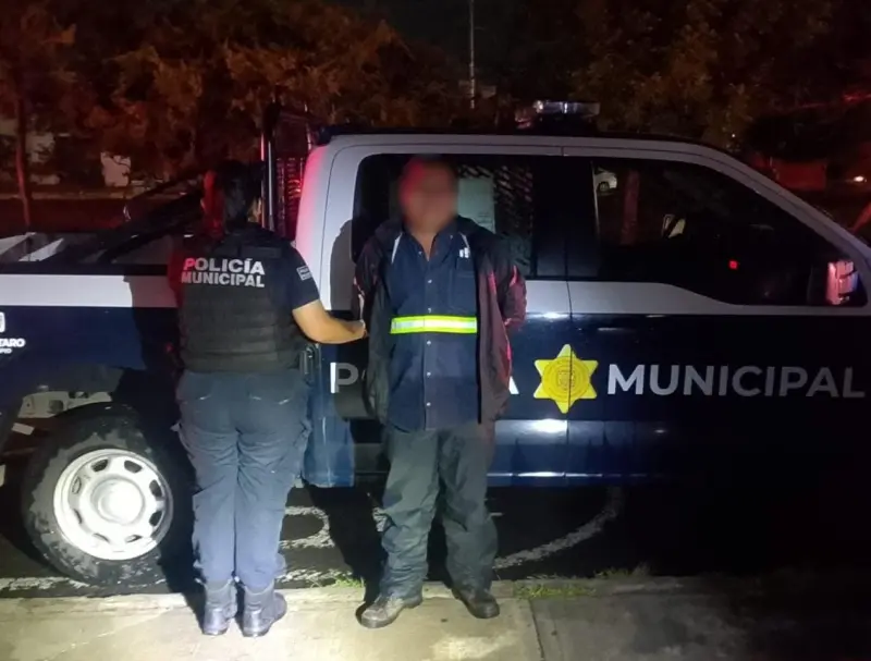 Masculino detenido por delitos contra la seguridad pública en Cerrito Colorado