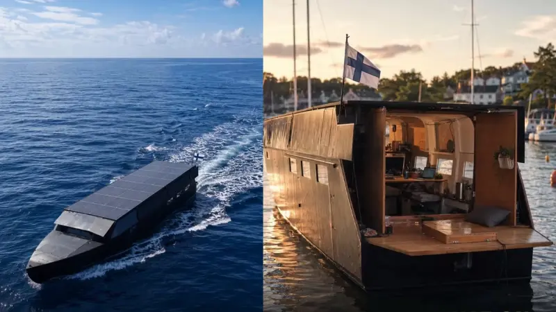 Un constructor naval finlandés fabricó desde cero un yate de 11 metros con paneles solares, baterías y motor eléctrico, gastó unos 20 mil dólares en el proyecto y consiguió recorrer casi 5 mil kilómetros sin utilizar gasolina durante la travesía