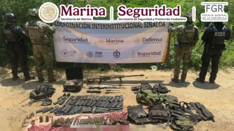 Operativo sable destruye 49 explosivos en Sinaloa