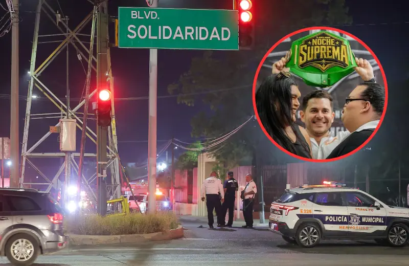 Balacera e incendio del ring en el CUM de Hermosillo previo a la Noche Suprema provocan la suspensión de la función de boxeo entre influencers