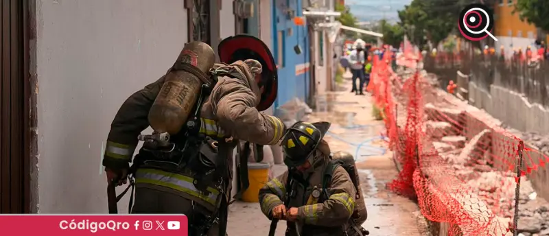 Corto circuito causa incendio en una vivienda de la colonia Peñuelas