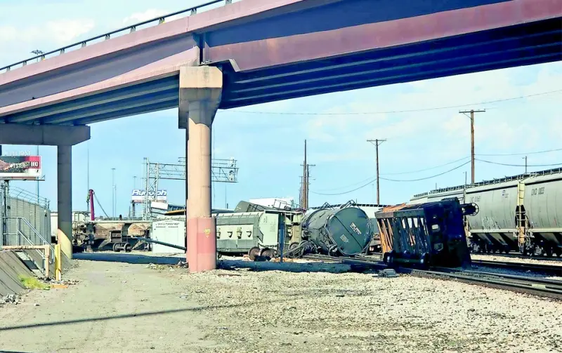 En un día, descarrilaron tres trenes en Texas
