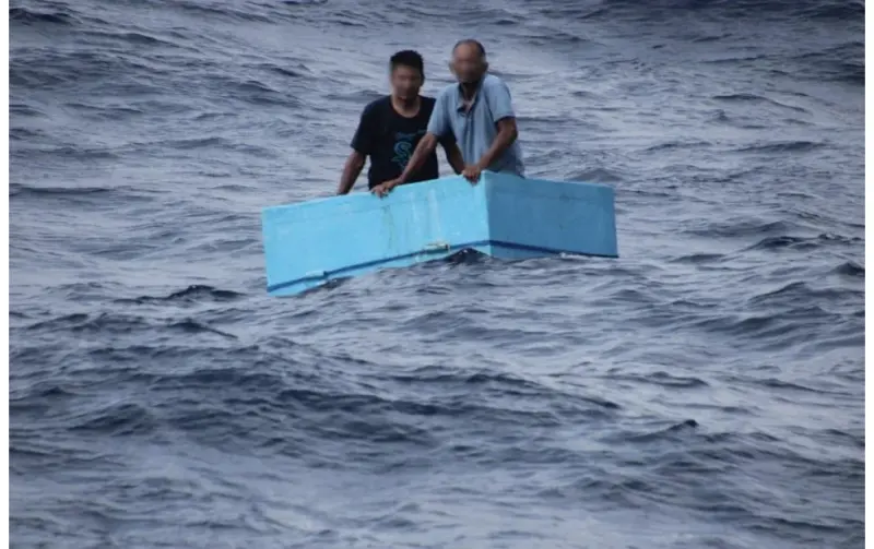La hielera que salvó a dos pescadores tras días desaparecidos