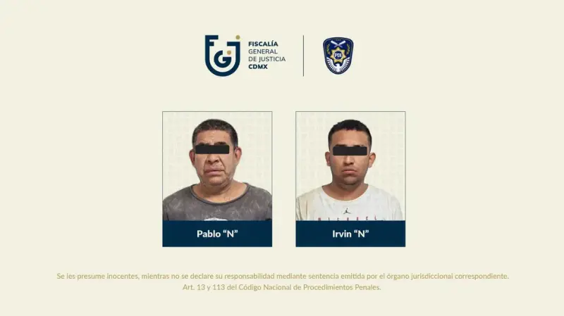 Vinculan a proceso a dos hombres por extorsión con armas en Coyoacán