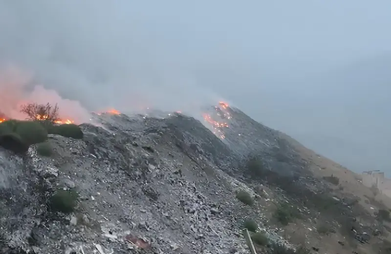 Incendio de basura continúa activo en Tijuana; Bomberos atiende 38 emergencias en 24 horas