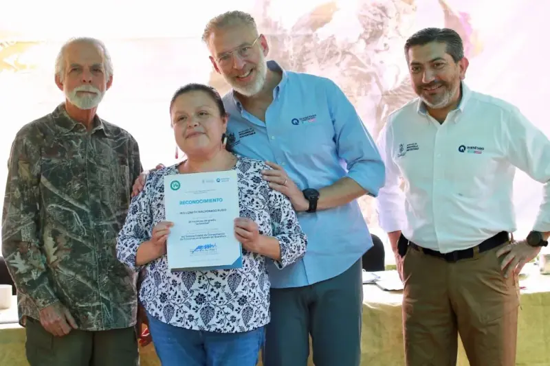 Reconoce Del Prete a ejidatarios por la conservación forestal en la Sierra Gorda