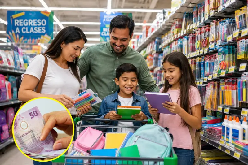 Regreso a clases 2026: Profeco encuentra útiles escolares con diferencias de precio de hasta más del doble entre establecimientos y recomienda comparar antes de comprar