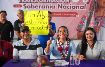 Convoca Abelina a defender las causas del pueblo desde la colonia Zapata