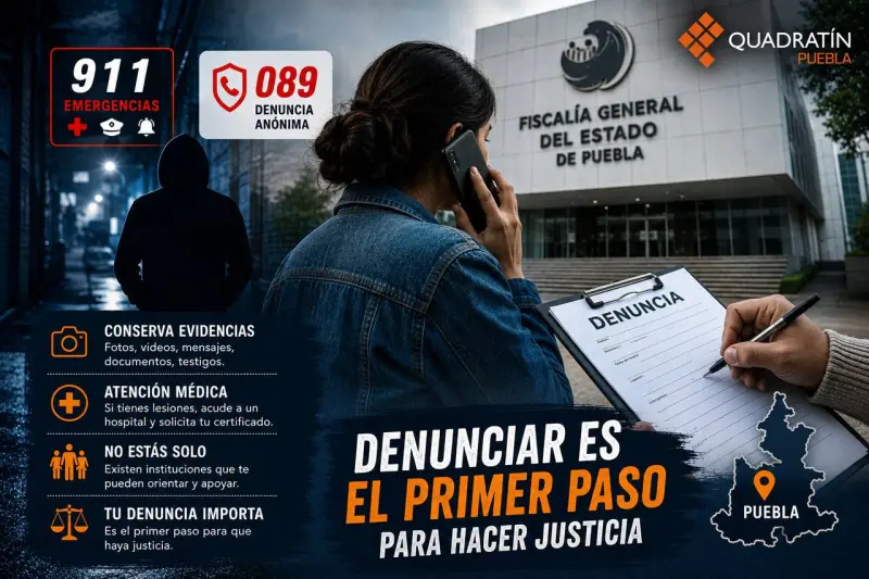 Pasos para denunciar un delito y acceder a la justicia en Puebla