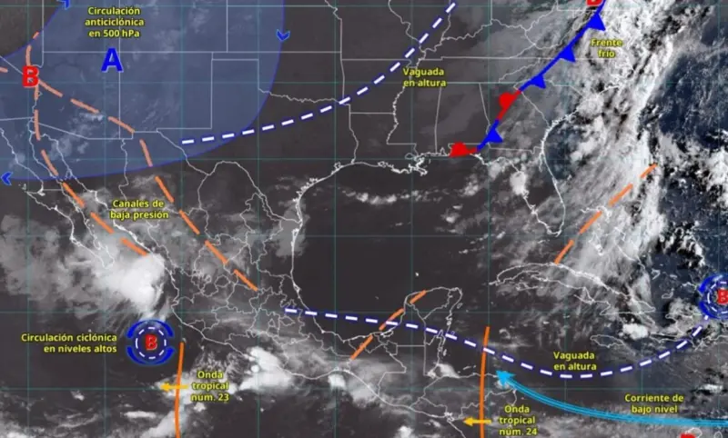 Prevén lluvias intensas en Chihuahua, Sinaloa, Durango y Nayarit
