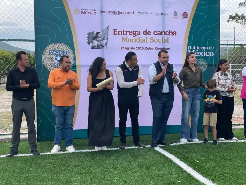 Inauguran cancha deportiva en cabecera municipal de Colón