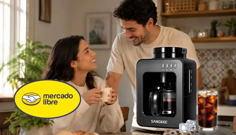 La cafetera automática Sangkee con molino para granos frescos bosa 55% de descuento en Mercado Libre