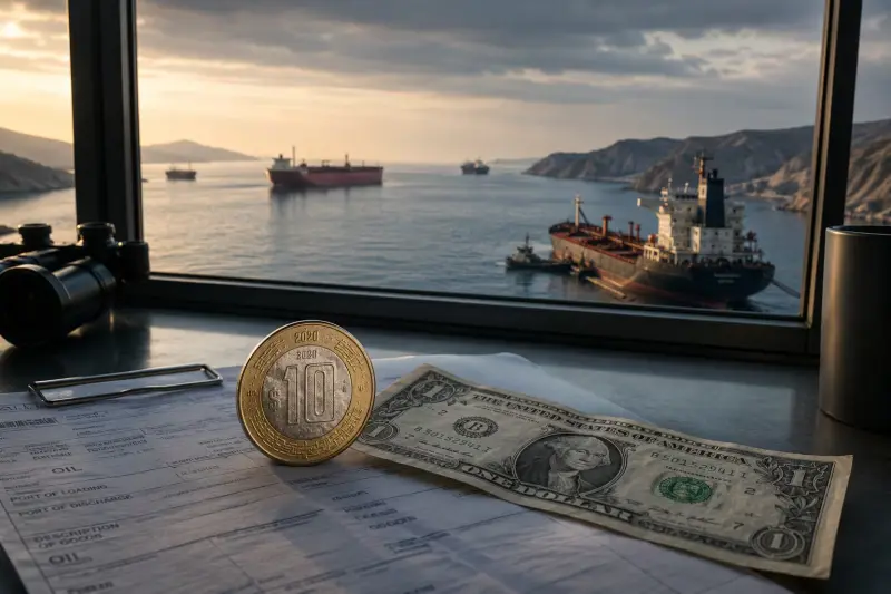 Dólar baja de 17 pesos, pero rebota por tensión en Oriente Medio