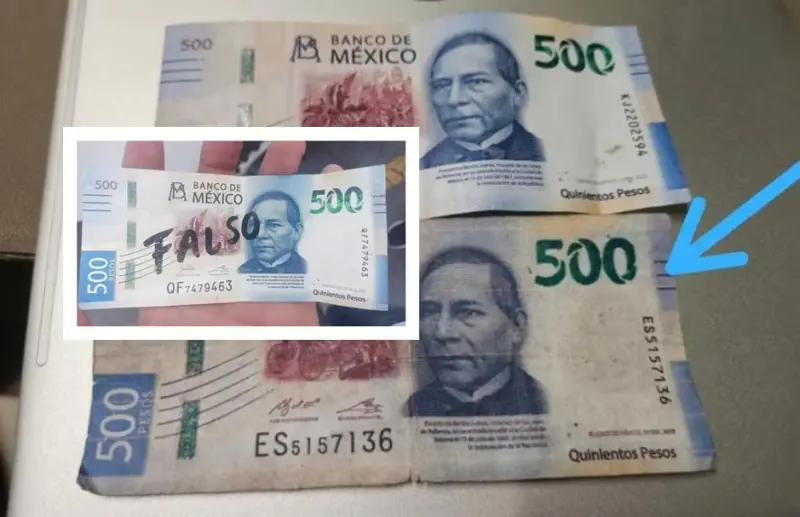 Crecen las denuncias por billetes falsos en México y usuarios señalan al Banco del Bienestar y BBVA por presuntamente entregar piezas apócrifas en cajeros y ventanillas