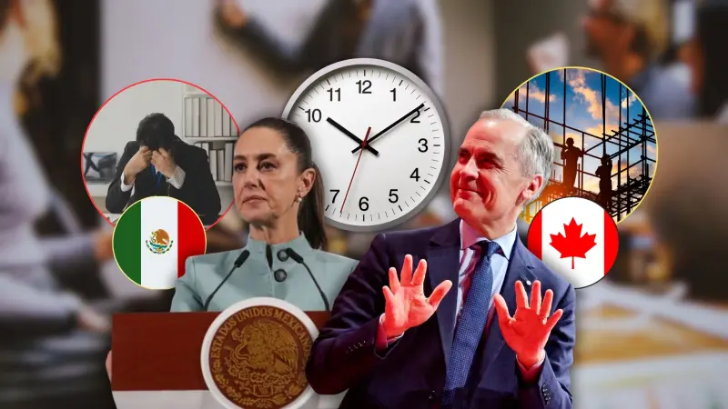 Mientras los mexicanos en 2030 tendrán una jornada laboral de 40 horas, en Canadá ya es un estándar con un salario mínimo de 200 pesos la hora