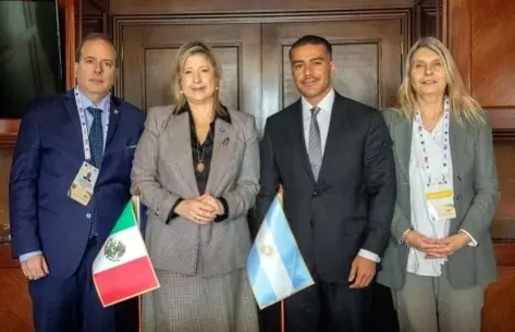 Habla Harfuch con Ministra argentina sobre narco y crimen