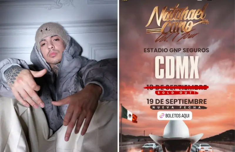Natanael Cano anuncia una segunda fecha en el Estadio GNP tras agotar los boletos de su primer concierto en la Ciudad de México