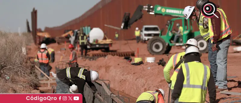 EUA retoma la construcción de muro fronterizo de 100 km entre Arizona y México