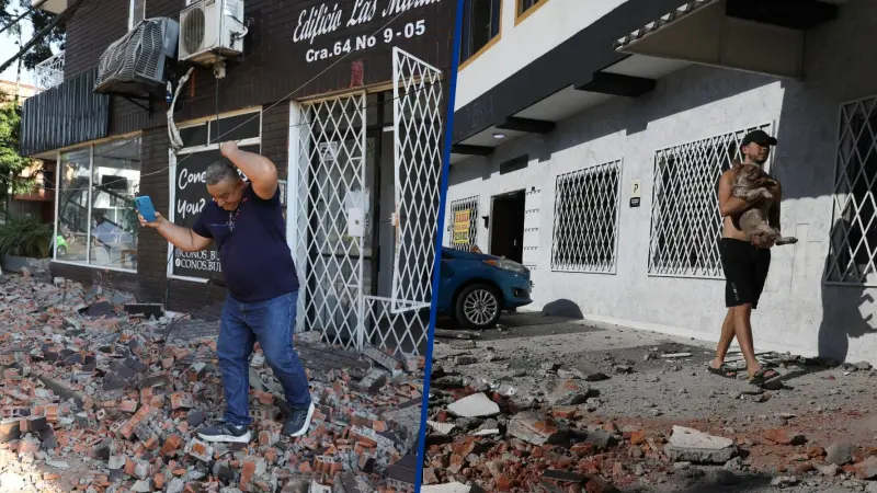 (VIDEOS) Sismo magnitud 7.4 ‘sacude’ Colombia; hay al menos 132 personas muertas y 570 heridos