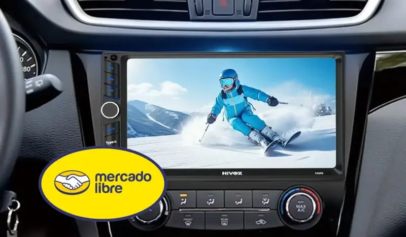 El autoestéreo con pantalla Hivoz M99 baja de precio a 514 pesos en Mercado Libre e incluye cámara de reversa