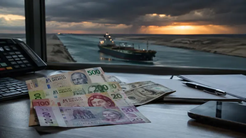 Peso roza barrera de 17; tensión entre EE. UU. e Irán frena avance