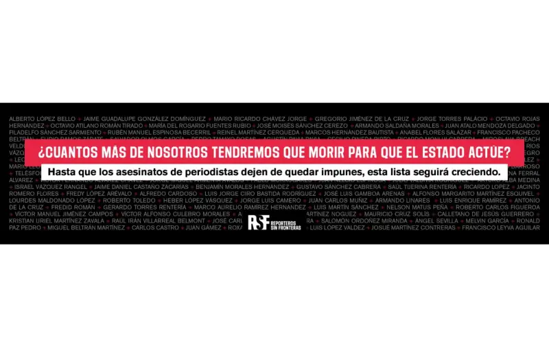 RSF y medios de México interpelan a la Presidenta Sheinbaum ante persistencia de violencia contra periodistas