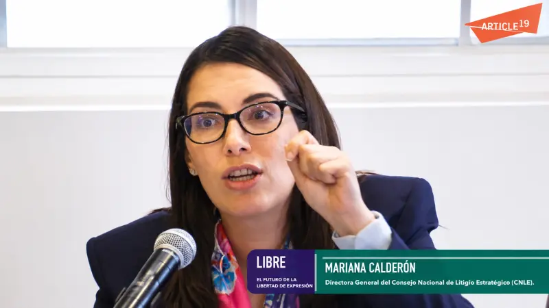 Advierte Mariana Calderón efecto inhibitorio sobre libertad de expresión