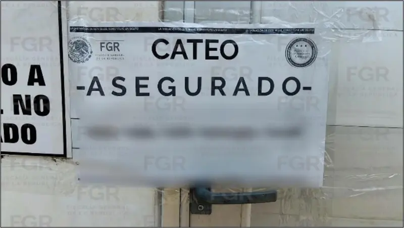 Catea FGR inmueble en la colonia Valentín Díaz en Veracruz