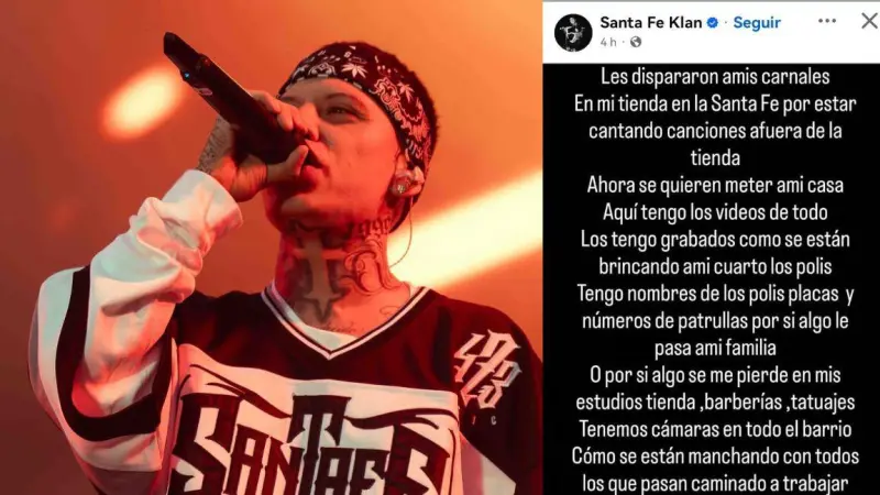 Santa Fe Klan denuncia presunto ataque de policías contra su familia en Guanajuato
