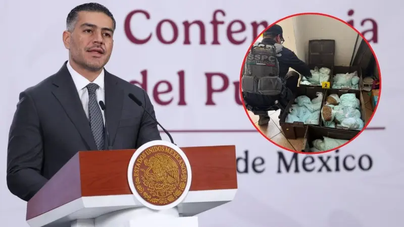 ¡Más de 4 millones de dosis! Harfuch revela operativo contra “Los Rusos” en Mexicali