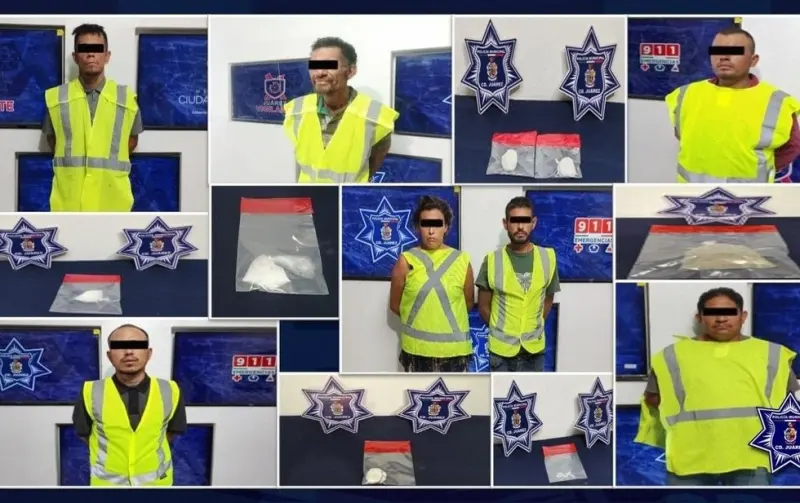 Arrestan a siete presuntos narcomenudistas