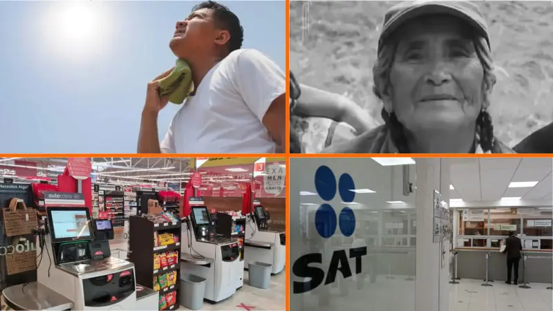 Noticias del fin de semana: Clima; Soriana sustituye empleados por IA y comerciante de 82 años fue asesinada por robo de $90
