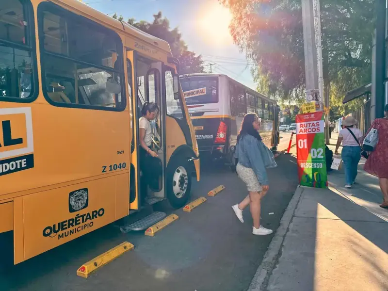 Transporte comunitario de Querétaro supera 2 millones de ascensos con 16 rutas y 53 unidades