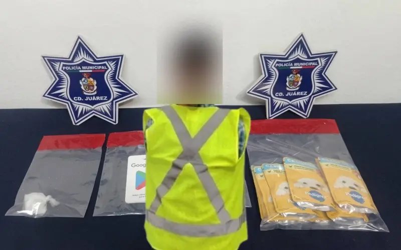Comida de perro y cristal, botín se vuelve viral tras captura de ladrón en Ciudad Juárez
