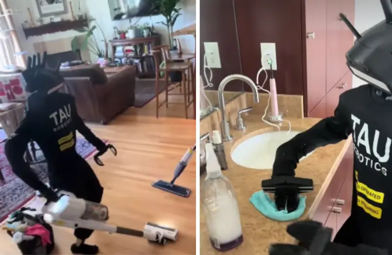 Robots humanoides limpian casas en San Francisco por 30 dólares la hora; una usuaria de TikTok muestra cómo funciona