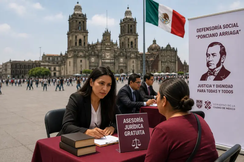 ¿Problemas legales y sin abogado? CDMX ofrecerá defensa gratuita en el Zócalo