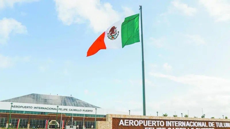 Aeropuerto de Tulum reporta caída de doble dígito