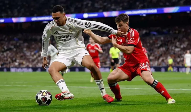 Trent Alexander-Arnold brilla en el Real Madrid ante el empuje de Dumfries