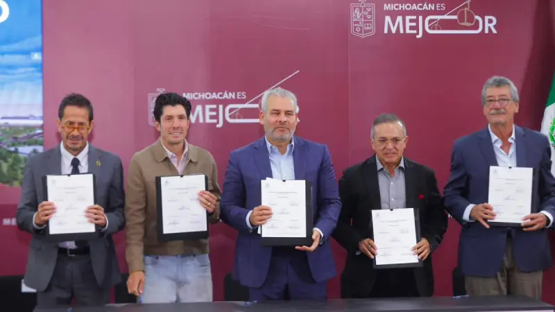 Michoacán firma fideicomiso para Parque Industrial Bajío
