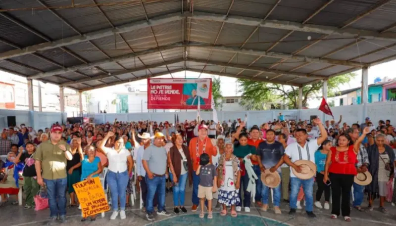 Consolida Javier Saldaña respaldo a la 4T en asamblea en Huitzuco