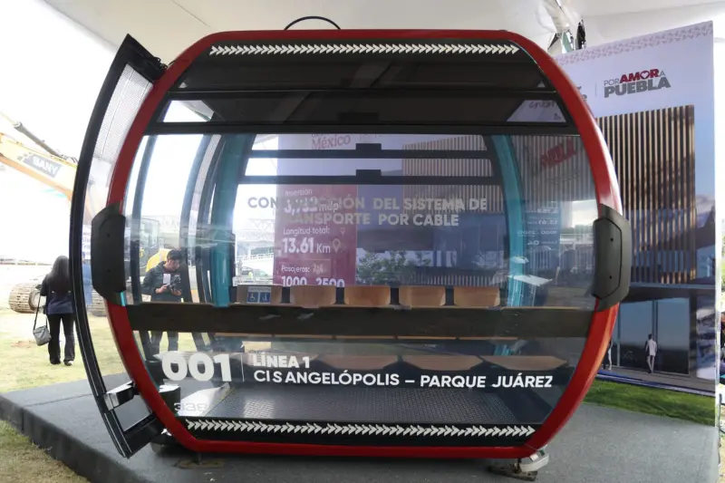 Avanzan trabajos previos del Cablebús Puebla en dos estaciones