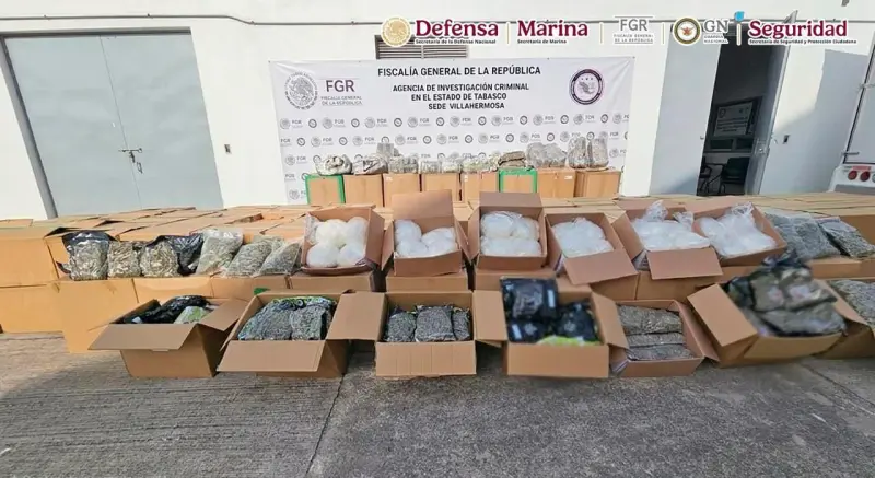 Esconden 2 toneladas de droga en supuestos dulces de coco