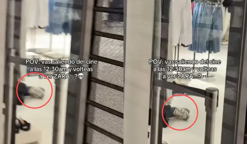 Iba saliendo del cine cuando vio algo aterrador en Zara y decidió grabarlo