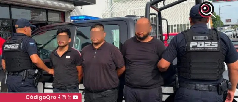 Detienen a tres presuntos responsables de robo a transporte de carga