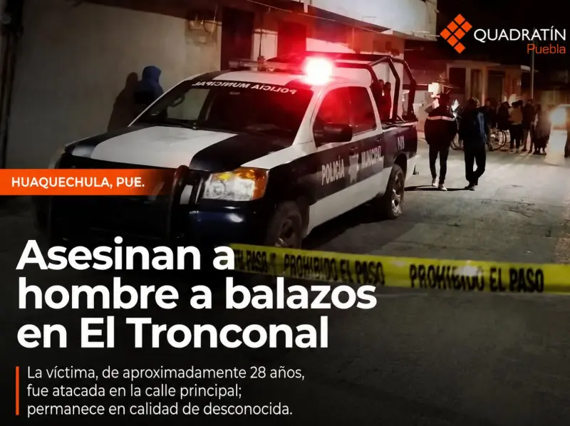 Asesinan a balazos a un hombre en Huaquechula
