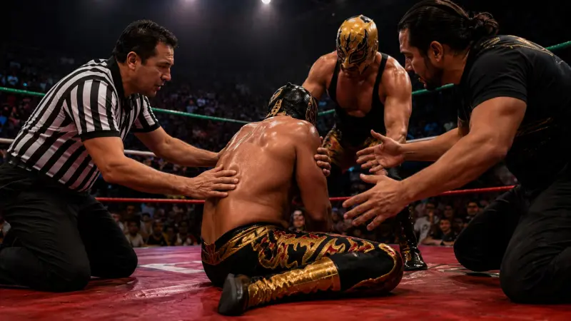 Luchador Emperador Azteca sufre grave lesión en plena función, ¿cuál es su estado de salud?