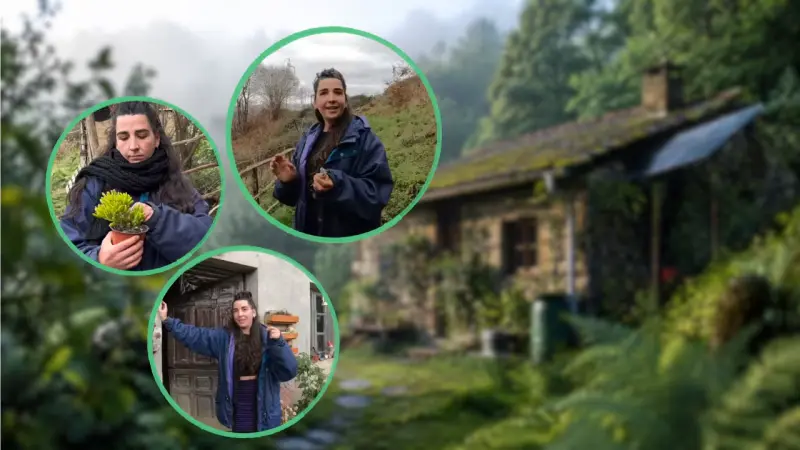 A los 32 años compró por cerca de 120 mil pesos una casa abandonada en medio del bosque para dejar la vida urbana, vivir aislada, producir su propia energía y adaptar su rutina al clima